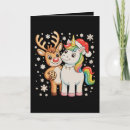 Search for unicorn christmas cards Santa