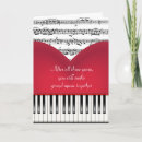 Search for musical heart cards Piano