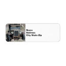 Search for old car return address labels Automobile