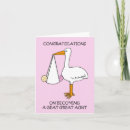 Search for aunt to be congratulations cards Cute