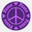 Search for purple peace stickers Hippie