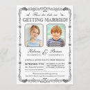 Search for school wedding invitations Black and white