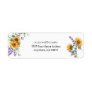 Search for sunflower wedding return address labels Eucalyptus