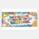 Search for students rectangle stickers Back to school