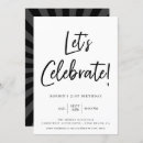 Search for lets celebrate birthday invitations Modern
