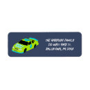 Search for car racing return address labels Race track