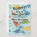 Search for tyrannosaurus rex birthday invitations Trex
