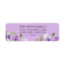 Search for purple rose return address labels Lavender