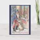 Search for patriotic santa christmas cards Vintage