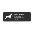 Search for doberman dog return address labels Pinscher