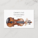 Search for violin teacher business cards Violinist