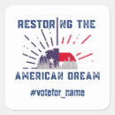 Search for american dream stickers Political
