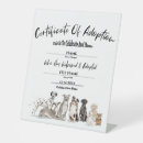 Search for pet adoption certificate Dog