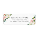 Search for pink and peach return address labels Botanical