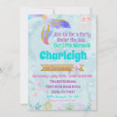 Search for mermaid 3rd birthday invitations Our little mermaid