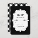 Search for black and white checked invitations Modern