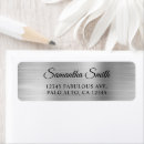 Search for metallic silver return address labels Contemporary