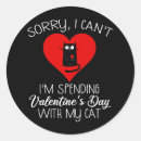 Search for cute cartoon valentines stickers Cat