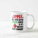 Search for doctors day mugs Apple a day
