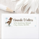 Search for woodland winter return address labels Forest animals