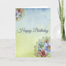 Search for blue floral birthday cards Sweet