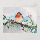 Search for robin painting postcards Snow