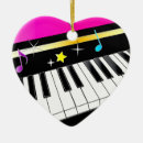 Search for instruments heart christmas tree decorations Piano