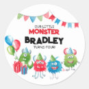 Search for little monsters stickers Birthday