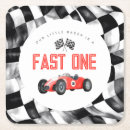 Search for red car coasters Race car birthday