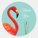 Search for thank you flamingo round stickers Bird