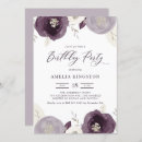 Search for purple and silver birthday invitations Sparkly