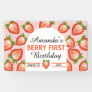 Search for berry first birthday banners Girl