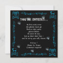 Search for blue halloween invitations Skull