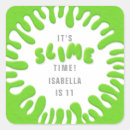 Search for green slime stickers For kids