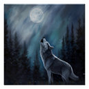 Search for wolf howling at moon posters Nature