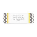 Search for yellow chevron return address labels Geometric