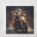 Search for riding motorcycles cards Santa