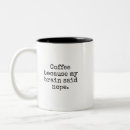 Search for funny brain mugs Black and white