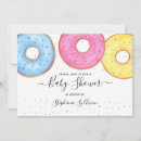 Search for doughnut baby shower invitations Modern