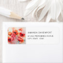 Search for poppies return address labels Poppy