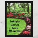Search for lawn care flyers Landscape design