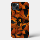 Search for basketball teams iphone cases Black orange
