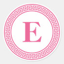 Search for hot pink monogram stickers Elegant