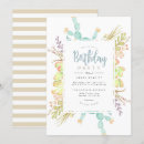 Search for succulents birthday invitations Summer
