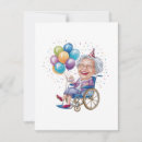Search for funny old lady birthday invitations Getting older humour