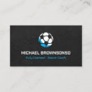 Search for soccer business cards Coach
