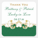 Search for clover wedding stickers Gold