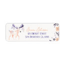Search for moose return address labels Watercolor