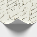 Search for vintage script wrapping paper French