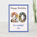 Search for 20th birthday cards Unique